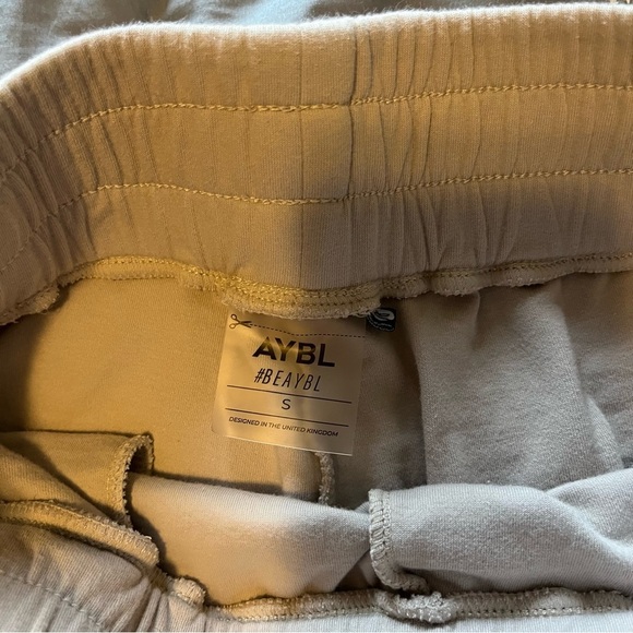 AYBL Everyday Comfy Sweatpant High Waist Joggers in Dove Gray / Tan Size Small - Picture 10 of 13